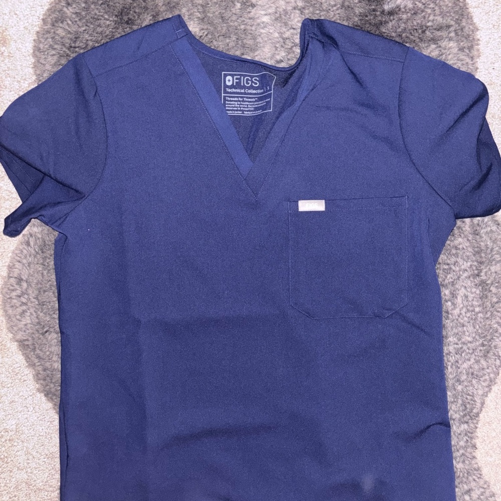 Figs Technical Collection Deep Blue Scrub Top